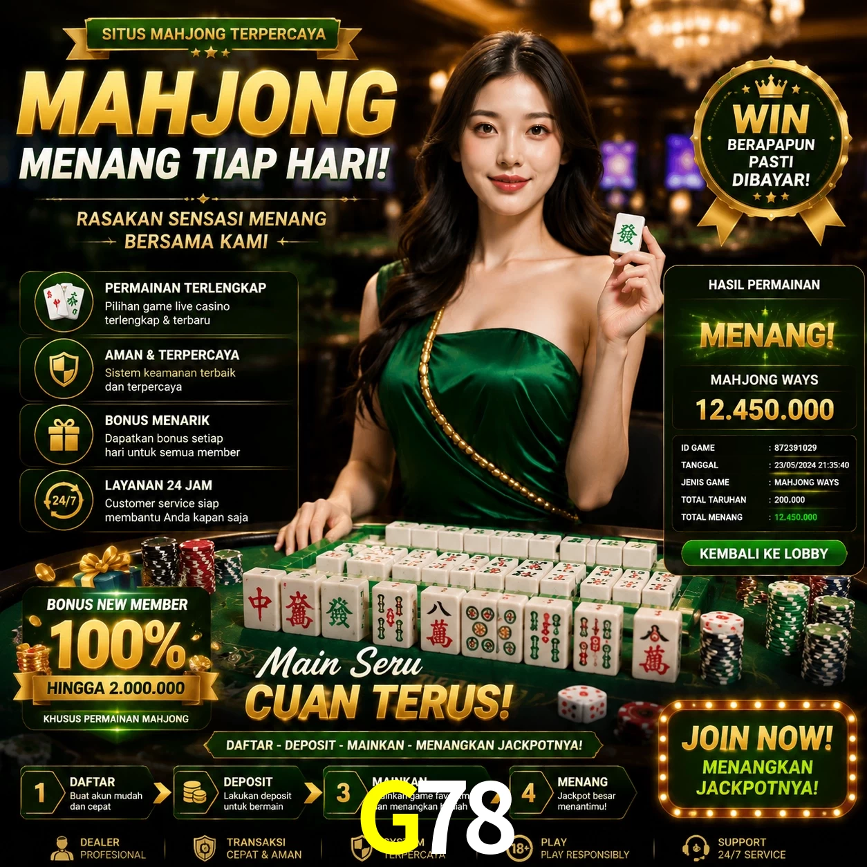Cashback VIP G78 - reembolso semanal
